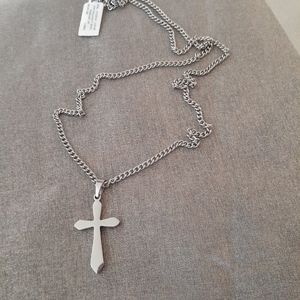 Vintage Stainless Steel Cross 1980's